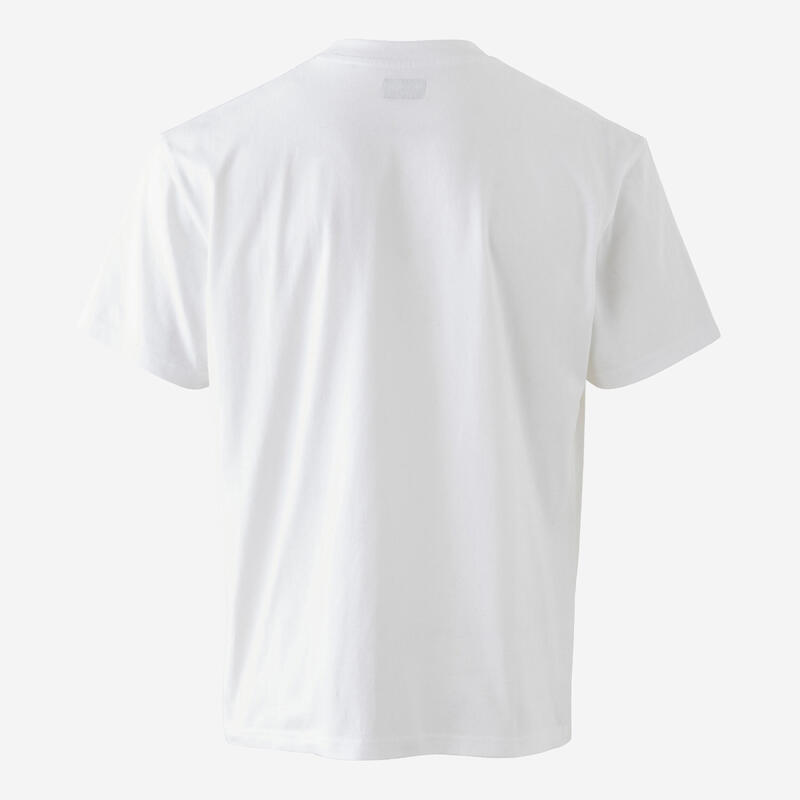 T-SHIRT DE SKATE TS500 TRAFIC BRANCO