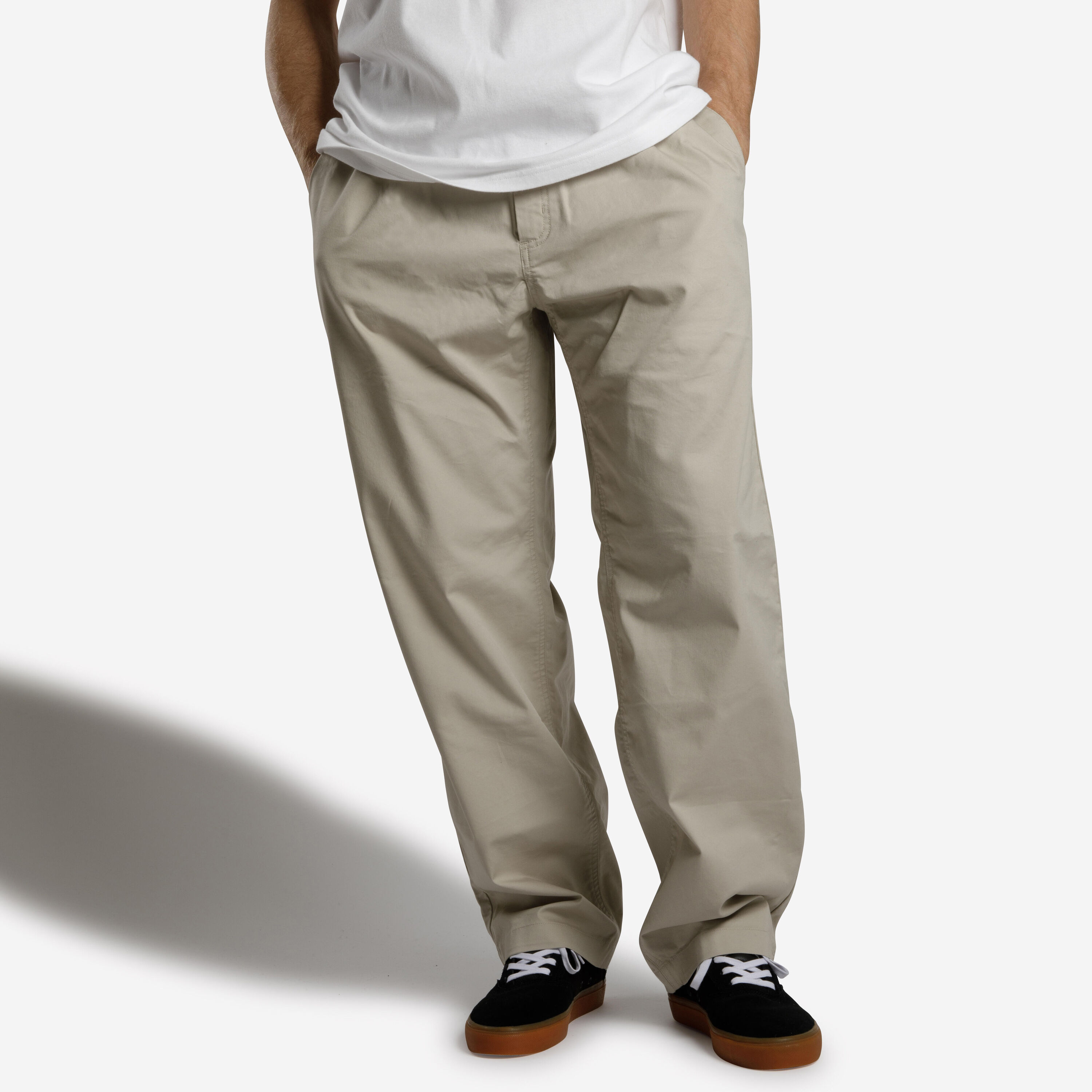 OXELO Chino Skateboard Bottoms CN500 Light - Beige