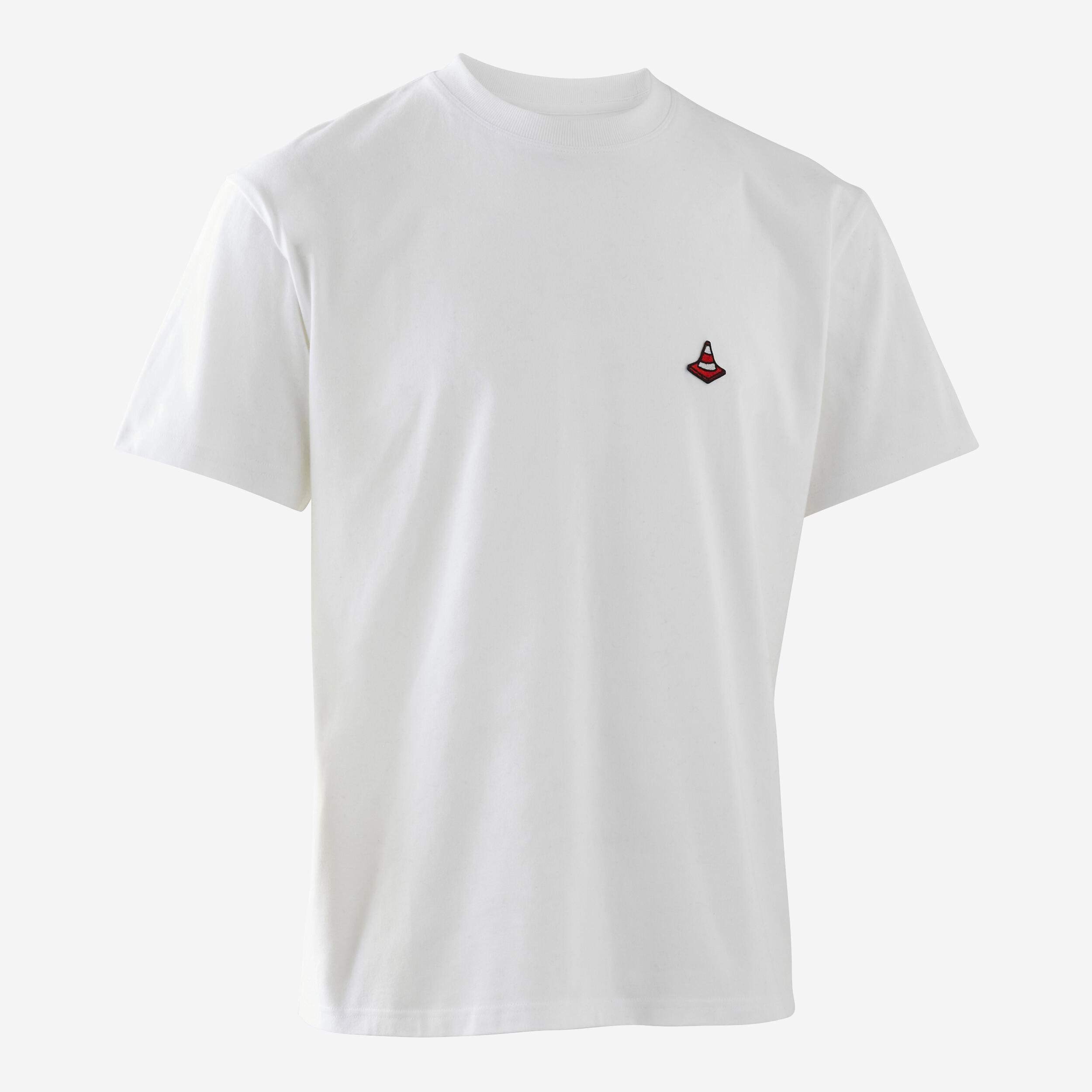 Camiseta de skateboard manga corta TS500 trafic blanco 9/9