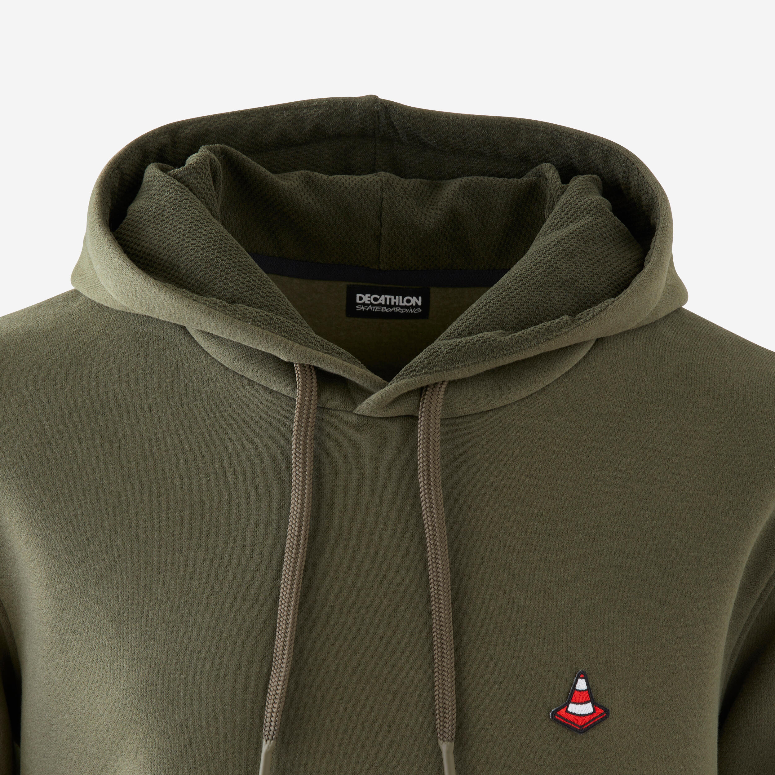 Skateboard Sweatshirt HD500 Robust- Khaki 7/12