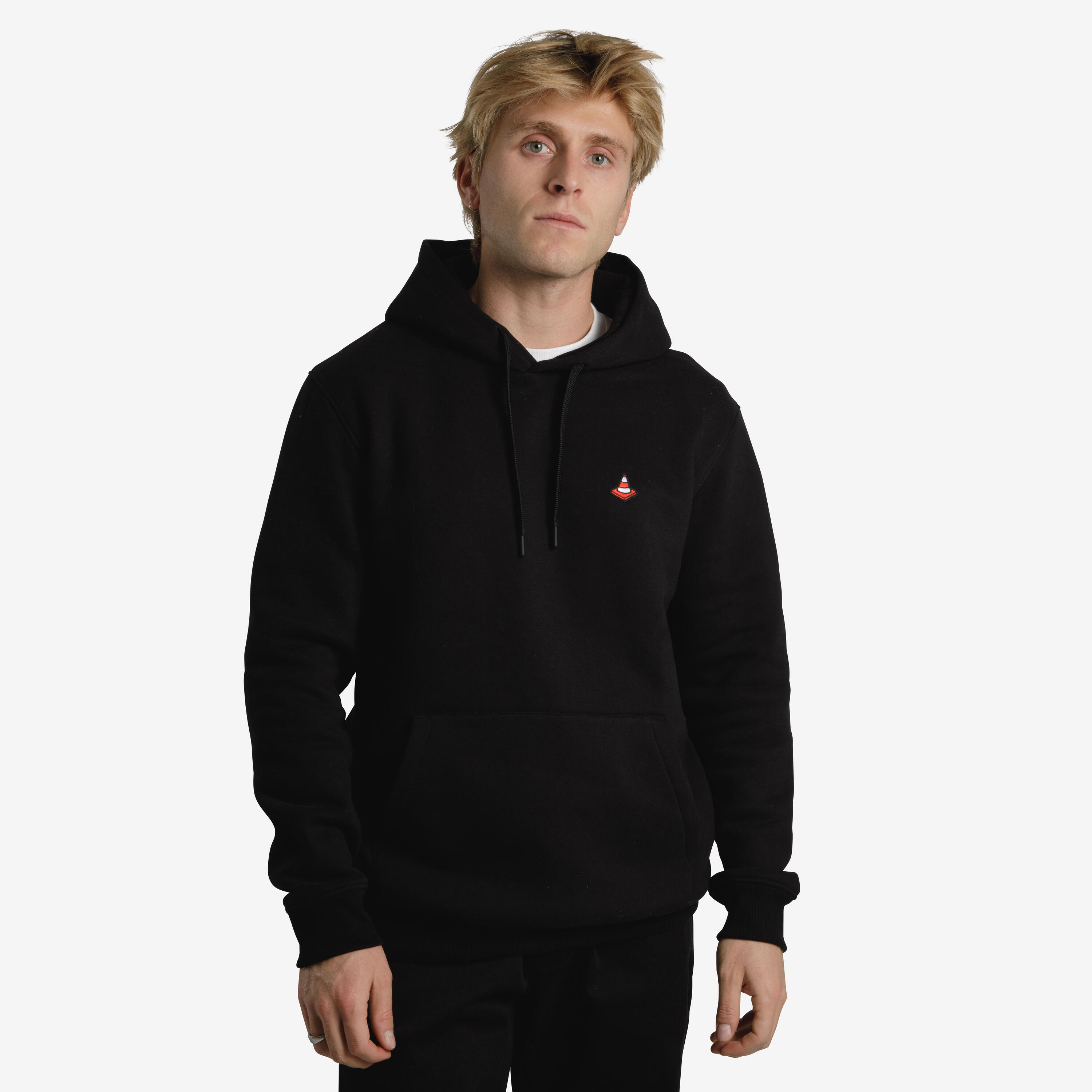 Skateboard Sweatshirt HD500 Robust- Black 1/10