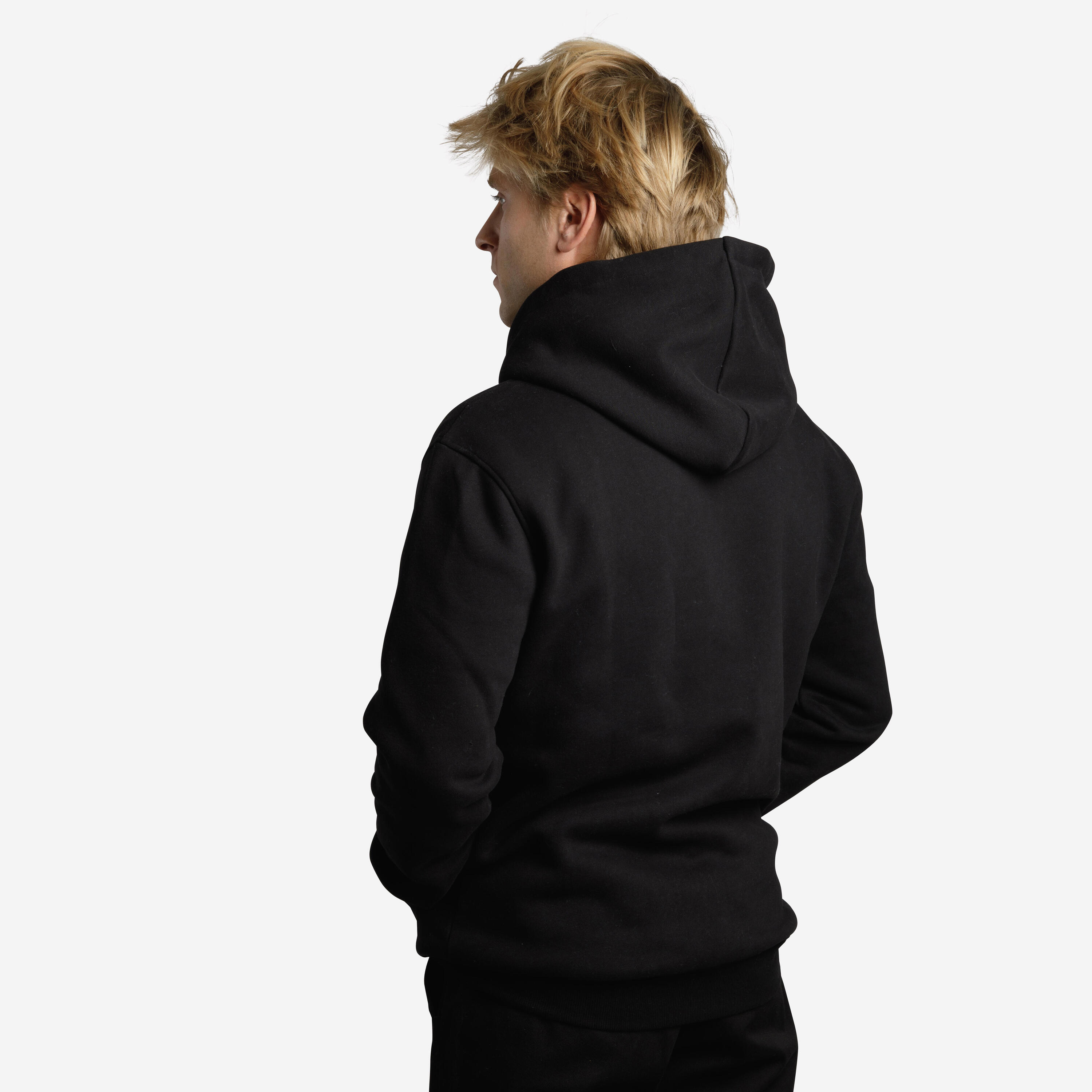 Bluza na deskorolkę z wytrzymałego materiału HD500 czarna 4/11