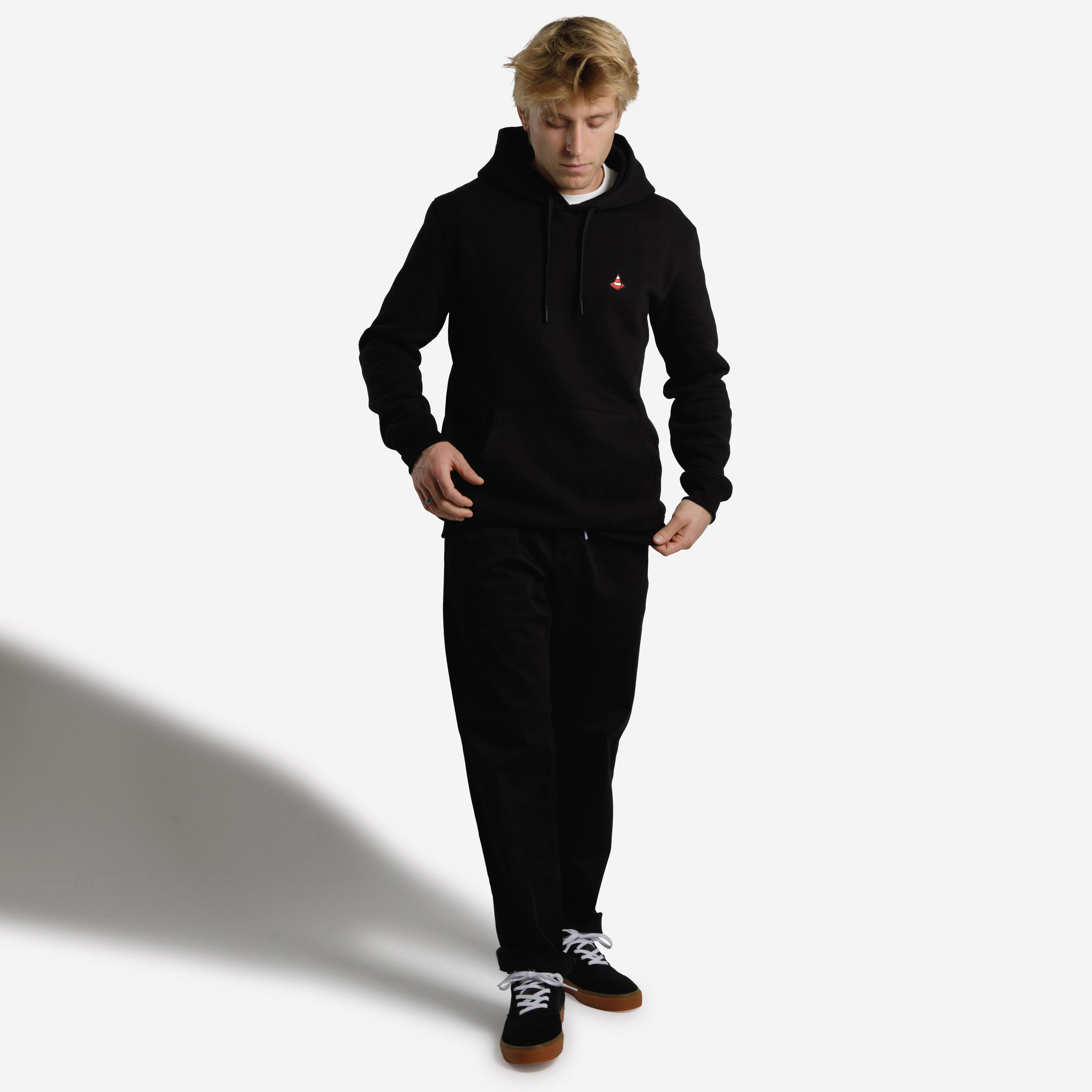 Skateboard Sweatshirt HD500 Robust- Black 2/10