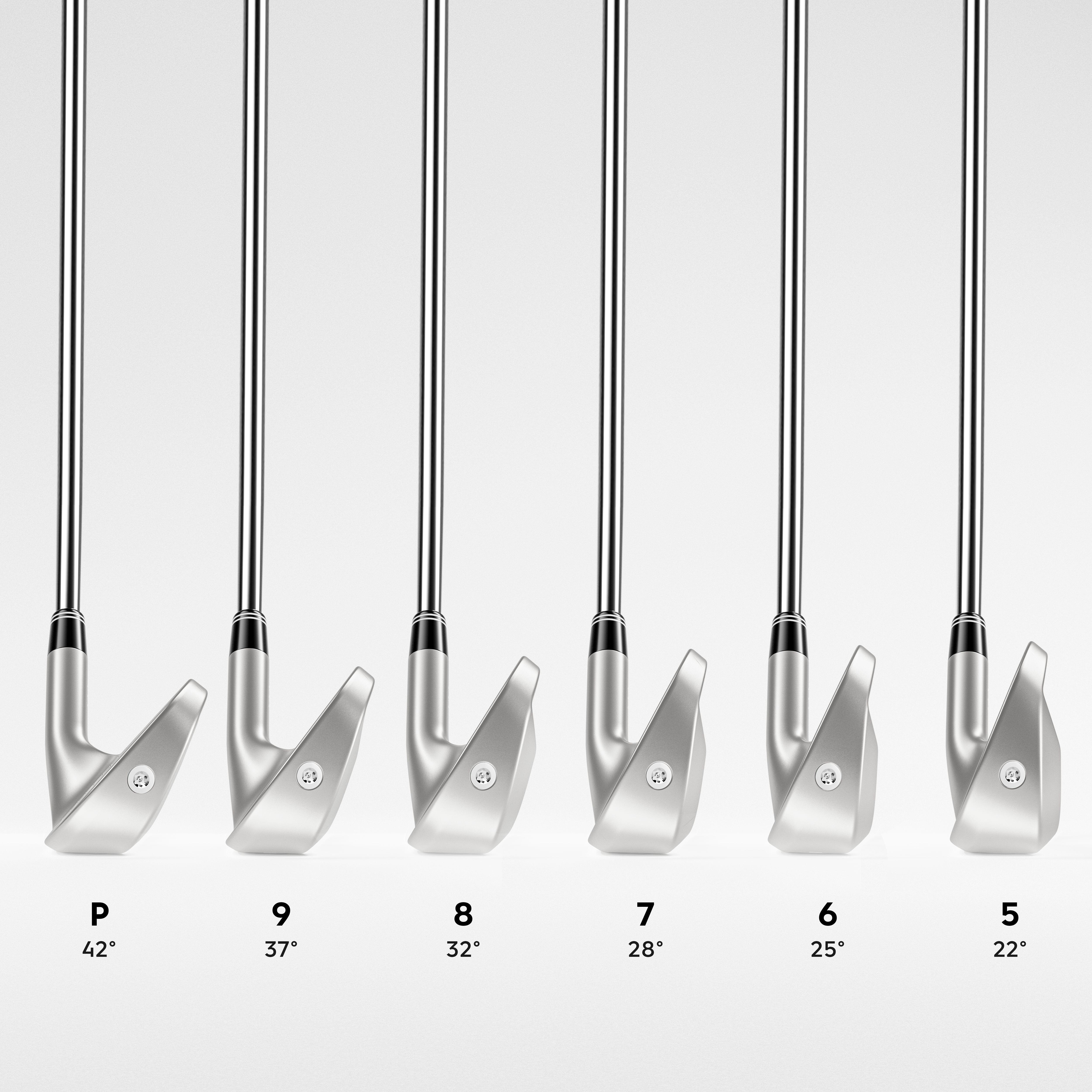Left Handed Golf Iron Set - Inesis 500 Medium Speed - INESIS