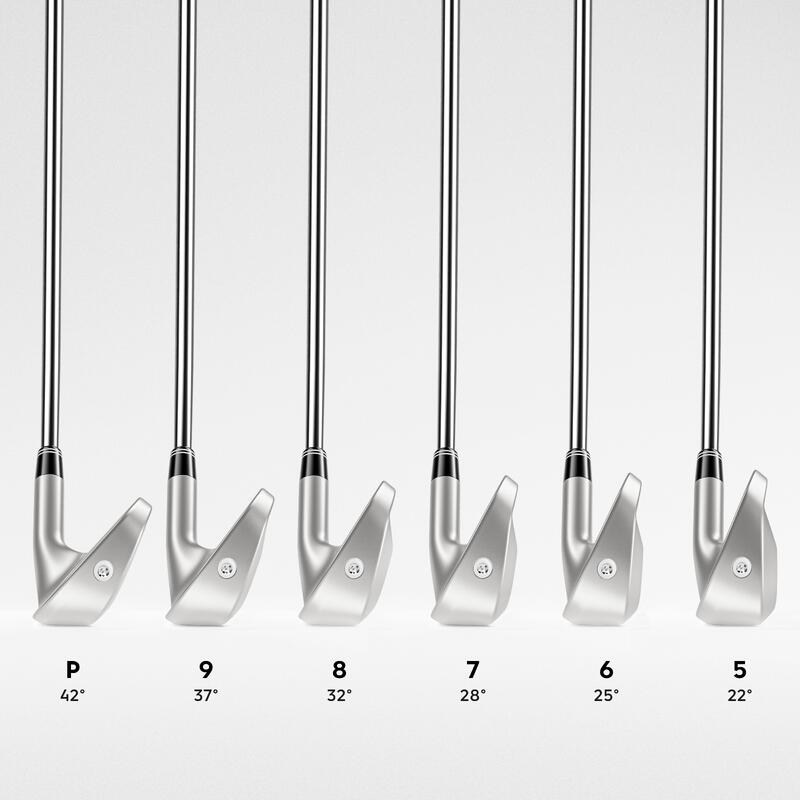 Set crose Iron golf Stângaci Viteză mică / Bărbați / Damă Grafit 500