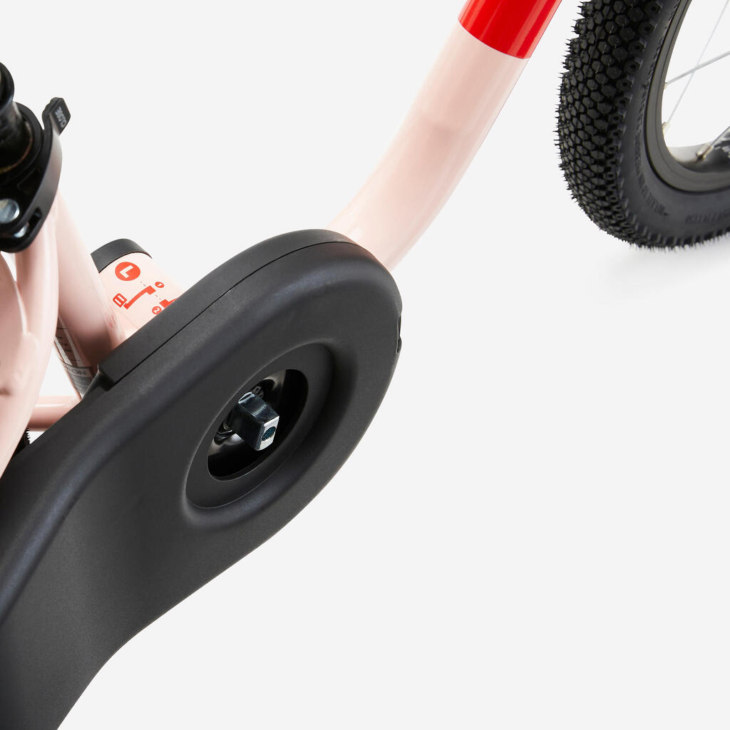 VELO ENFANT 2EN1 DRAISIENNE 3-5 ANS 14 pouces - DISCOVER 500  Rose