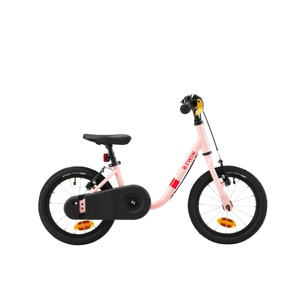 Bicicleta 2 en 1 para niños de 3 a 5 años Btwin Discover 500 rosado