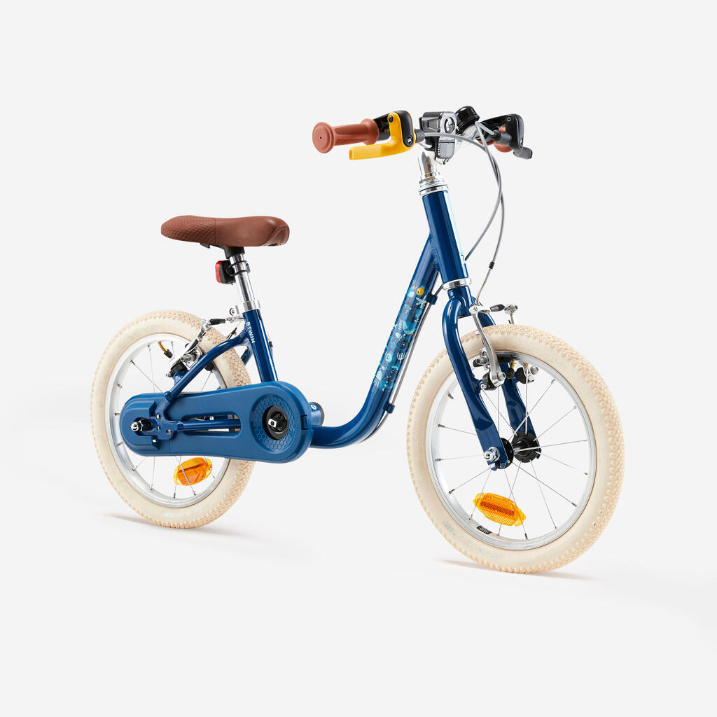 Detský bicykel s odrážadlom 2v1 Discover 900 3-5 rokov 14-palcový zelený