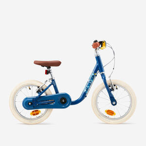Bicicleta 14 pulgadas niños 3-5 Años 2 en 1 Discover 900 Azul