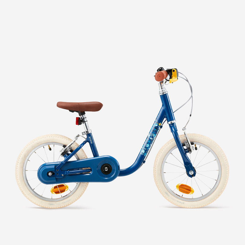 Bicicletă 2 în 1 Discover 900 14" verde copii 90-110 cm