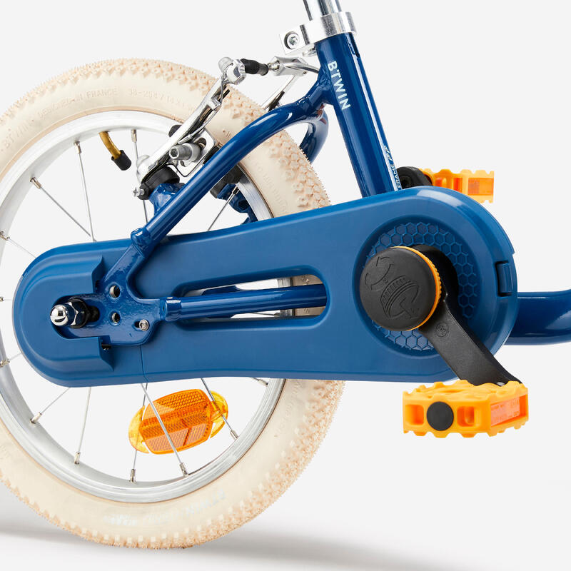 2-in-1 kinderfiets/loopfiets DISCOVER 900 3-5 jaar 14 inch blauw