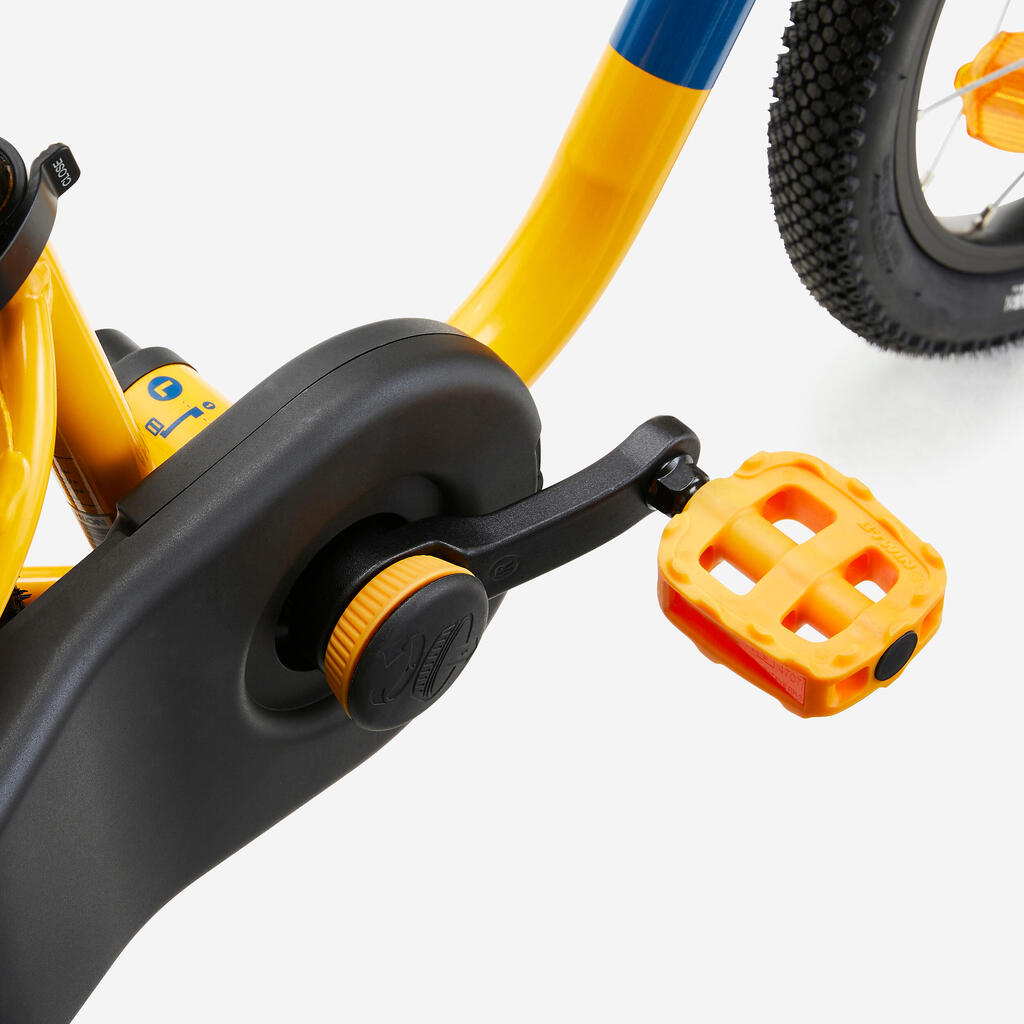 14'' bērnu (3–5 gadi) divi vienā līdzsvara velosipēds “Discover 500”, dzeltens