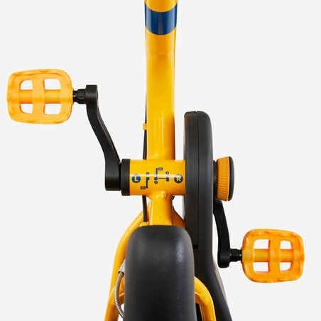 Vaikiškas „du viename“ dviratis „Discover 500“, 14 col., 3–5 m., geltonas