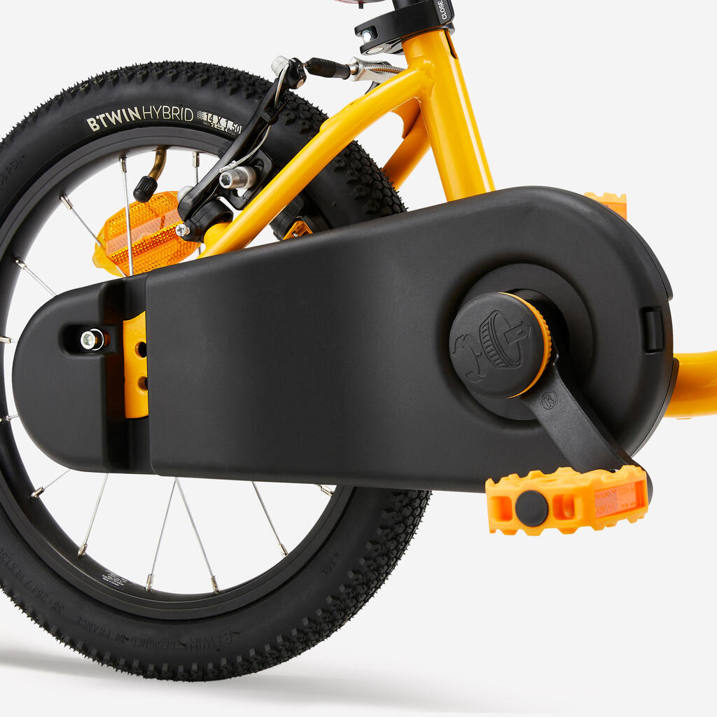 14'' bērnu (3–5 gadi) divi vienā līdzsvara velosipēds “Discover 500”, dzeltens
