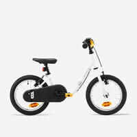 אופניים לילדים בגילאי 3-5 בגודל 14 אינץ' מדגם Discover 100 - לבן