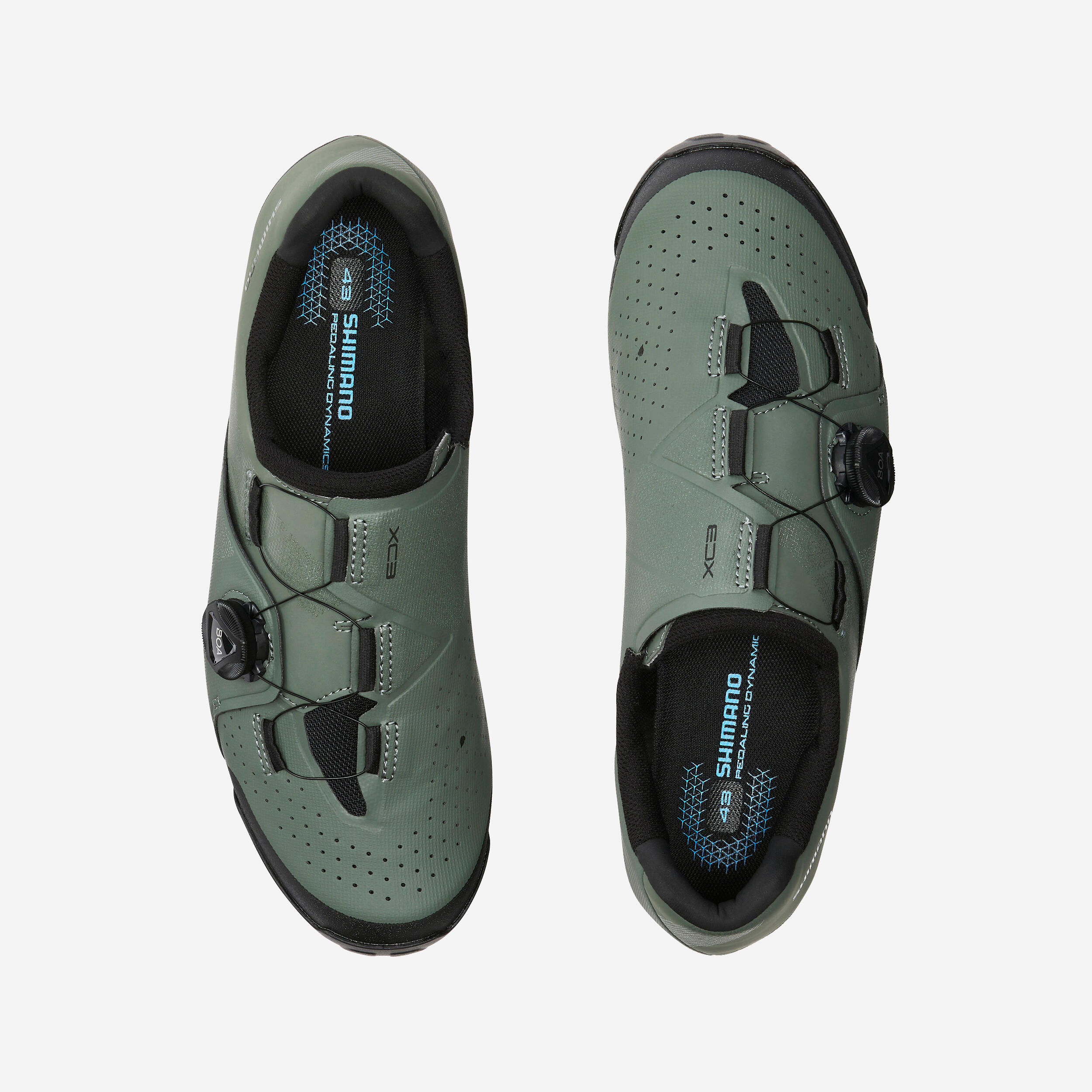 Mountain Bike Shoes SH-XC300 Olive Decathlon