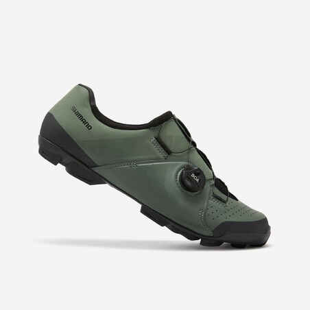 Olivno zeleni čevlji za gorsko kolesarjenje XC300