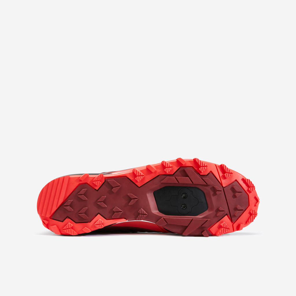 Hybrid Mountain Biking Shoes - Red