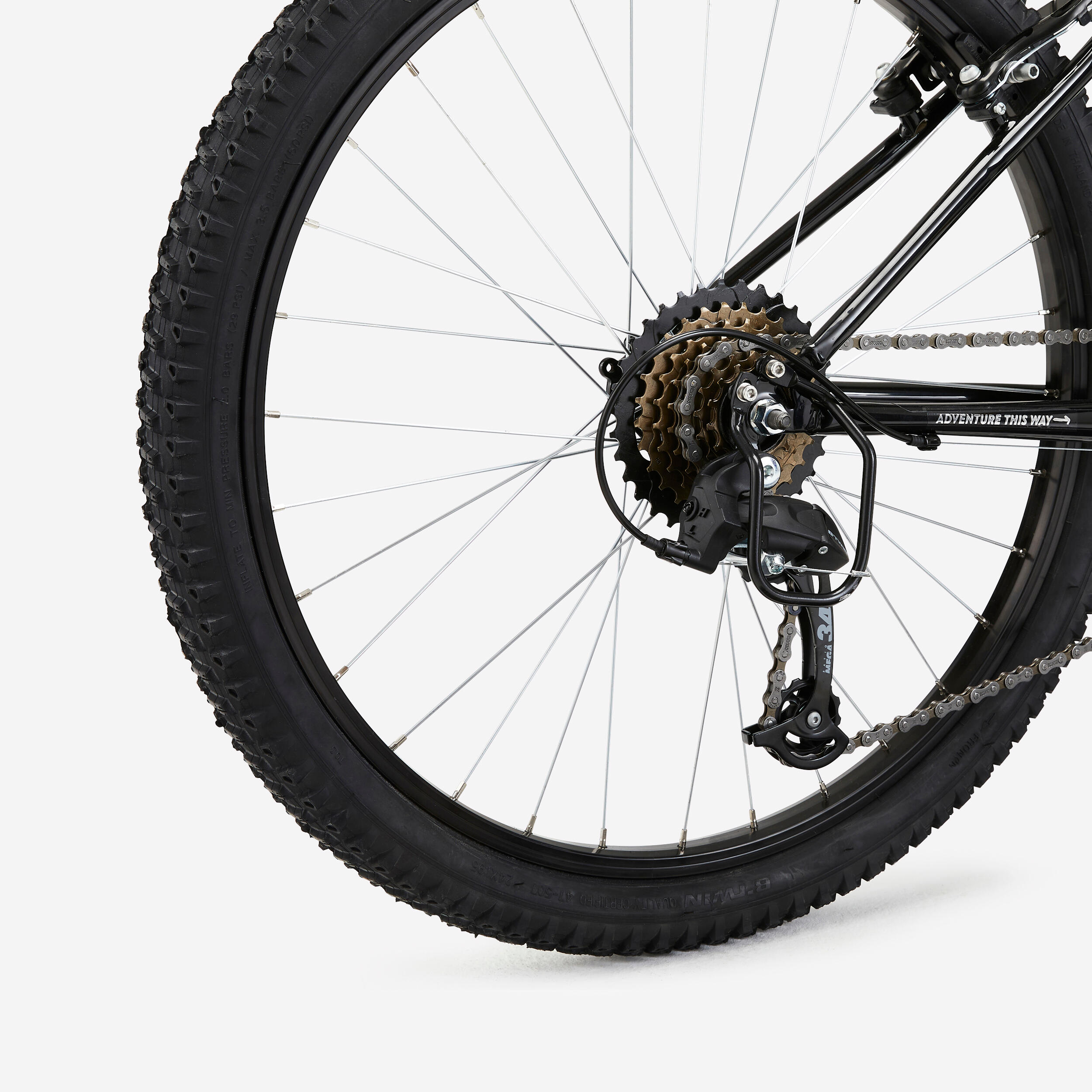 Mountain Bike 24" Expl 500 - Black 9/12
