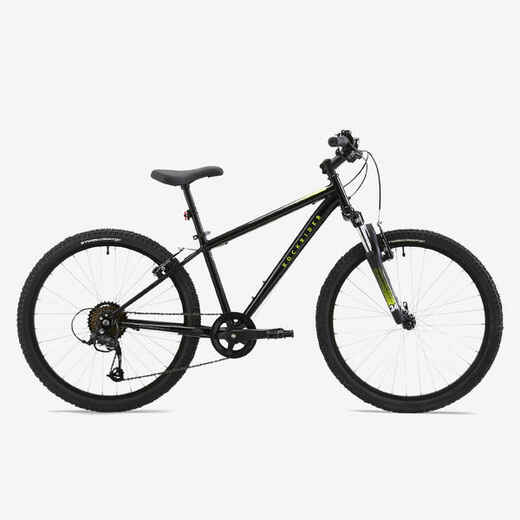 
      Bicicleta de montaña MTB para niños 9 - 12 años Rockrider Expl 500 de 24" 	negro
  