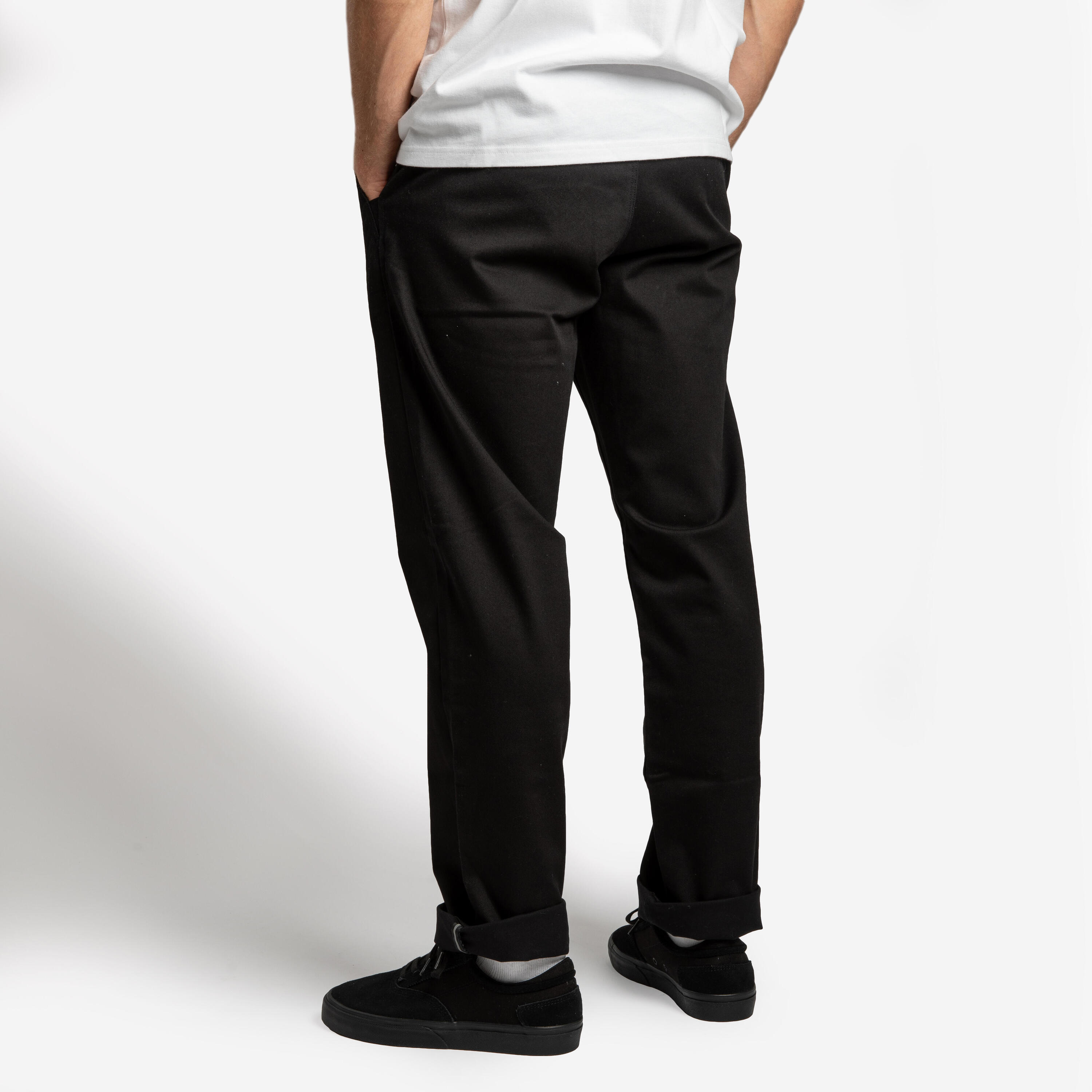 Pantalon de skate chino CN500 heavy noir 6/12