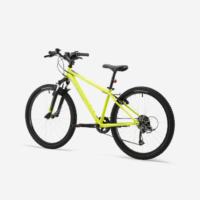 Bicicletă MTB ST 500 24" galben copii 135-150 cm