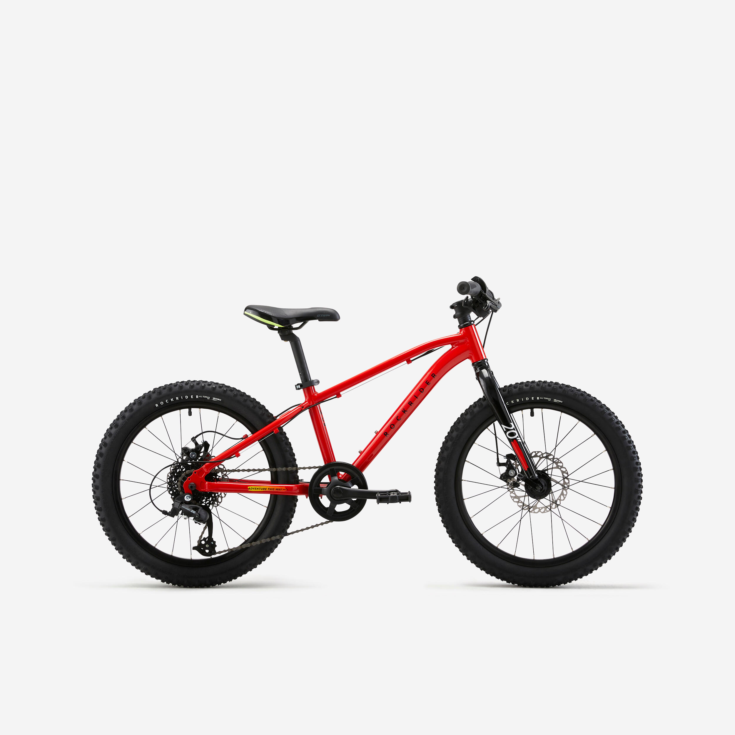 BTWIN Kids' 20-Inch Mountain Bike Explore 900R Ages 6-9 - Red