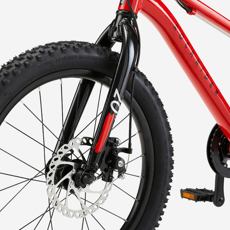 Bicicletă MTB Rockrider Explore 900R 20" roșu copii 120-135 cm