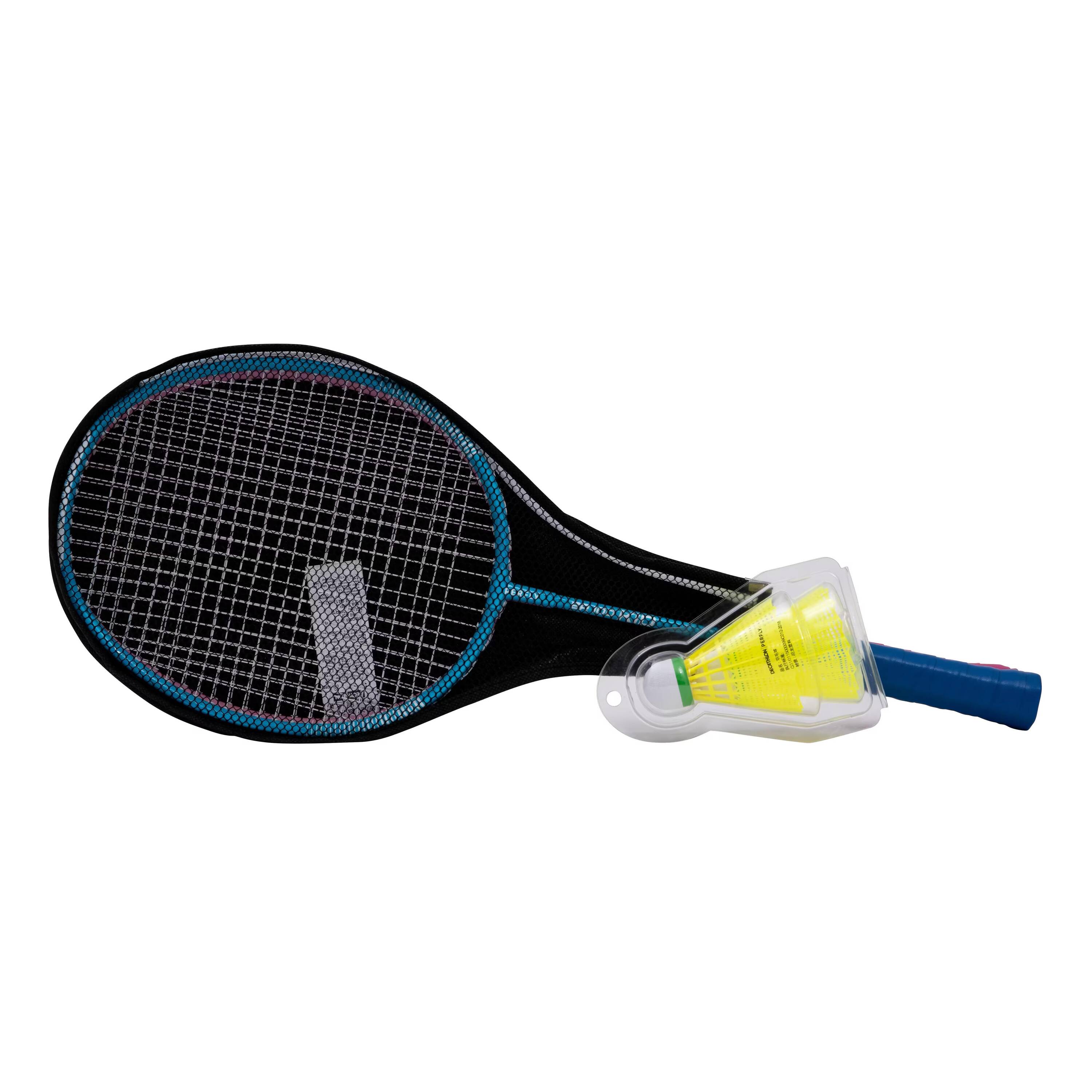Kids Badminton Racket BR 100 Set Starter Blue Pink -  4