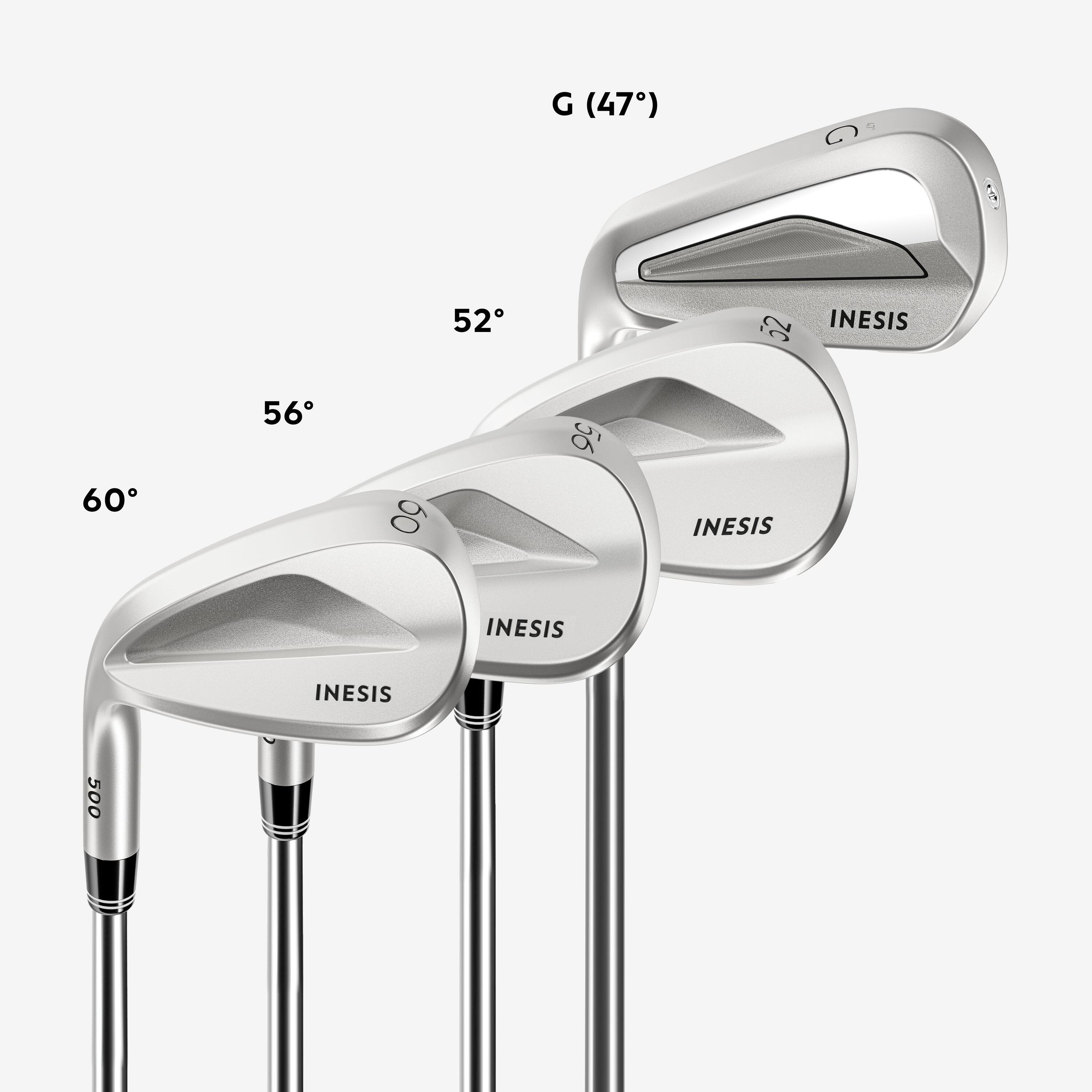 Golf Wedge Left-handed Size 1 steel - INESIS 500 3/8