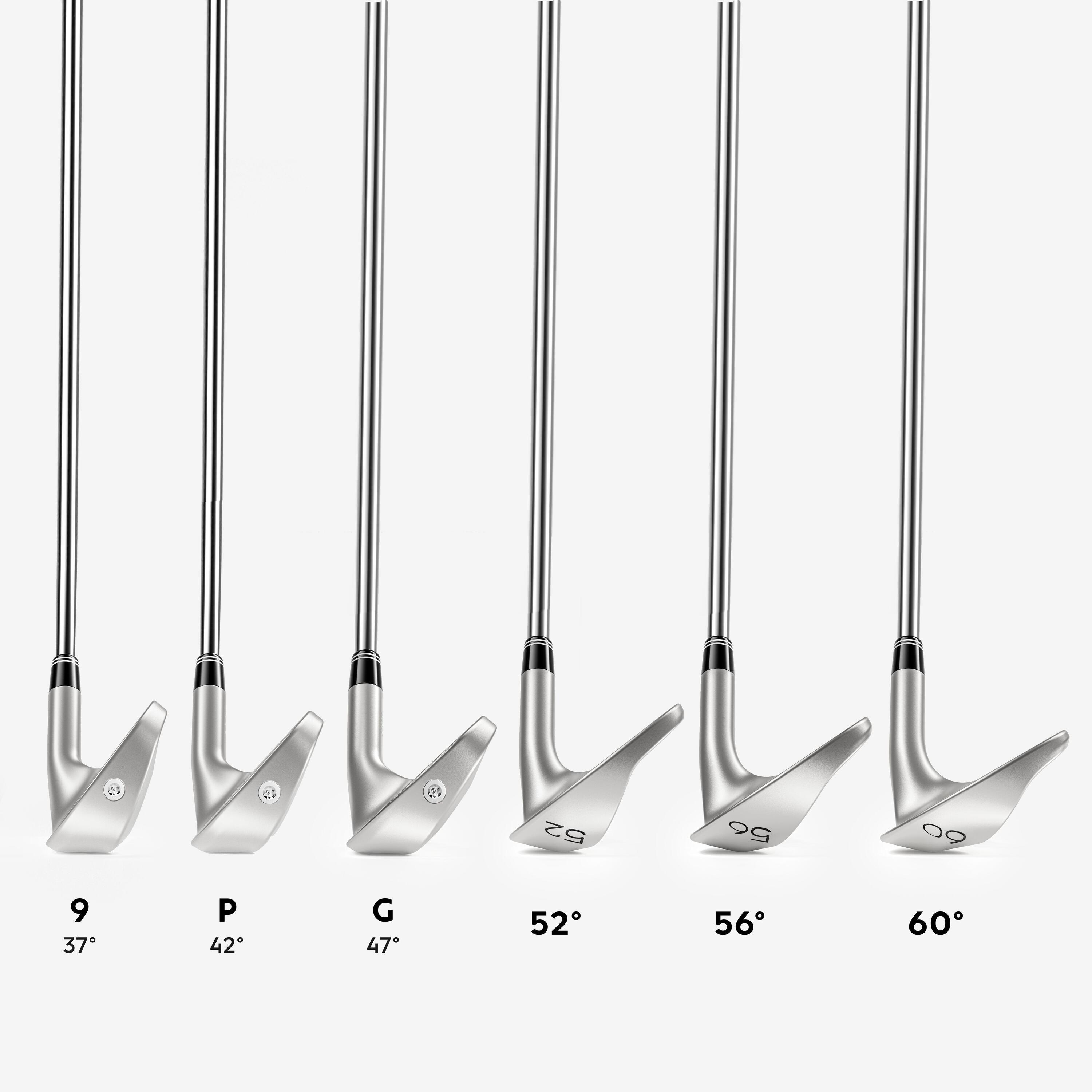 Golf wedge left handed size 2 steel - INESIS 500 4/8