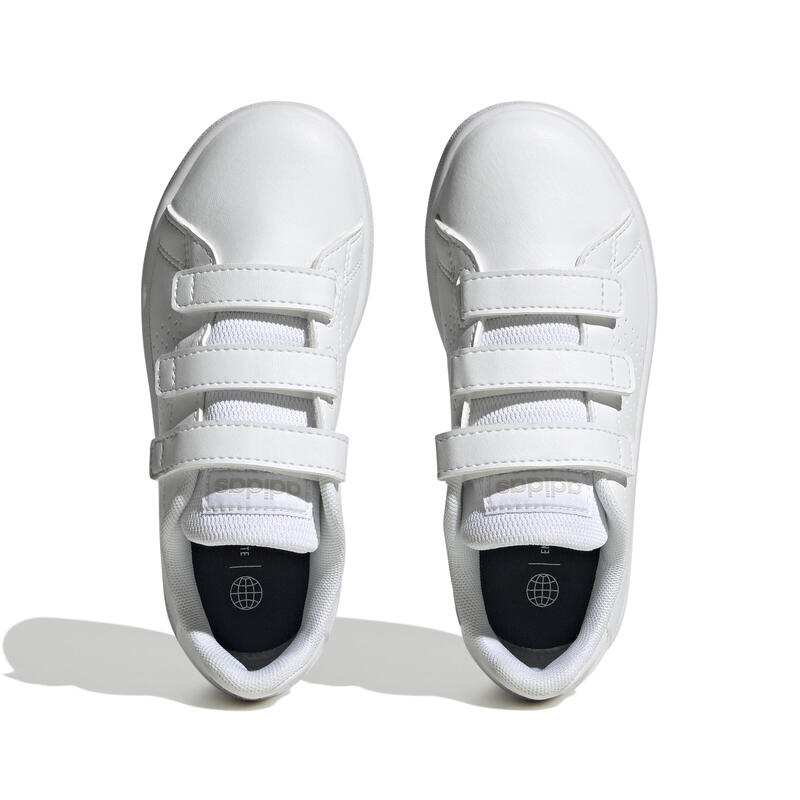 CHAUSSURE ADIDAS ADVANTAGE BLANC scratchs