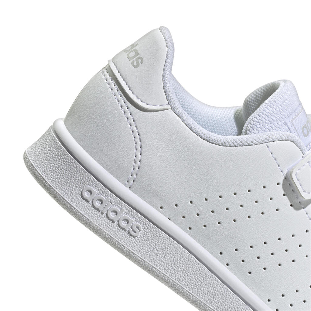 Detské tenisky Adidas Advantage na suchý zips od 28 do 34 biele