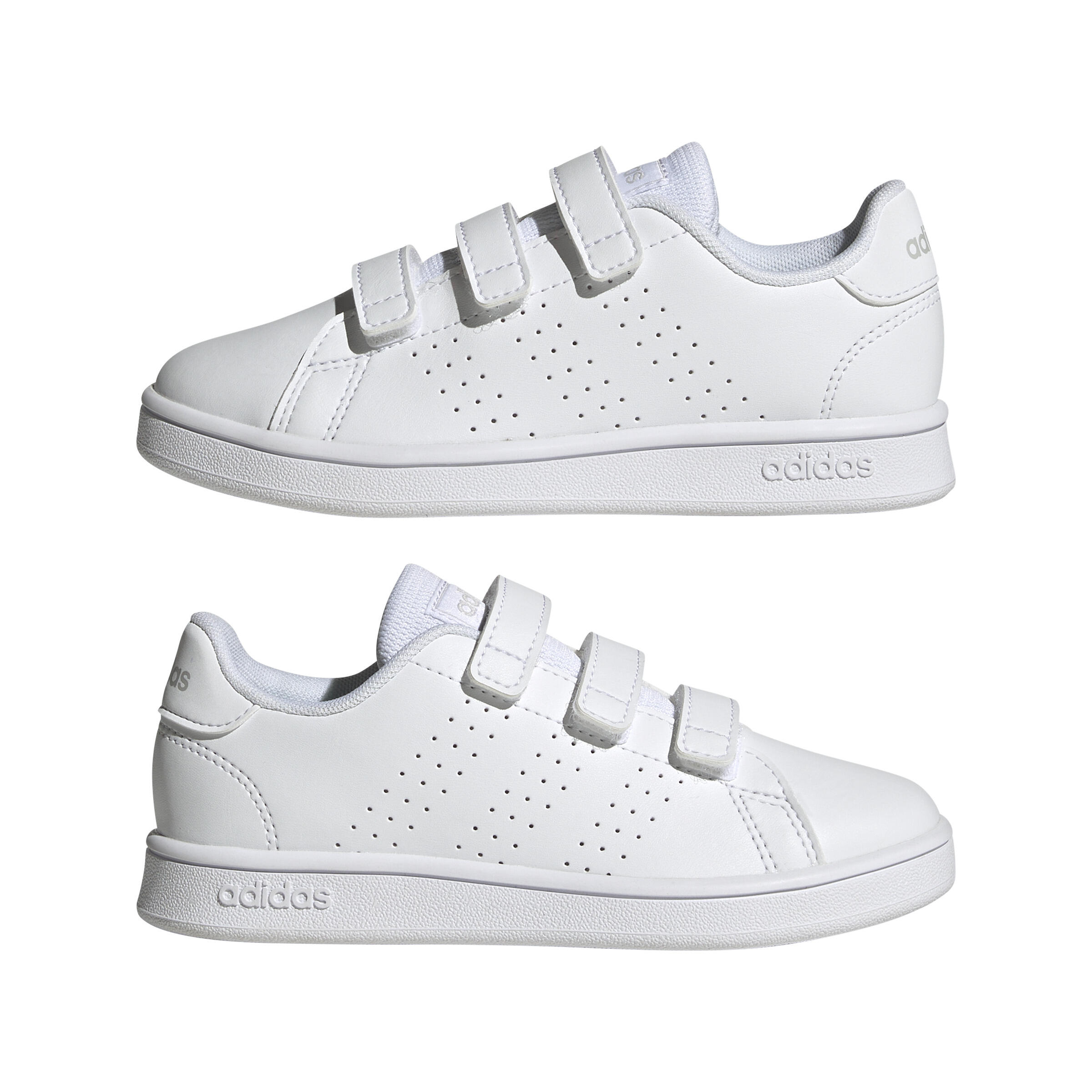 Kids' Trainers Advantage Rip-Tabs - White 4/10