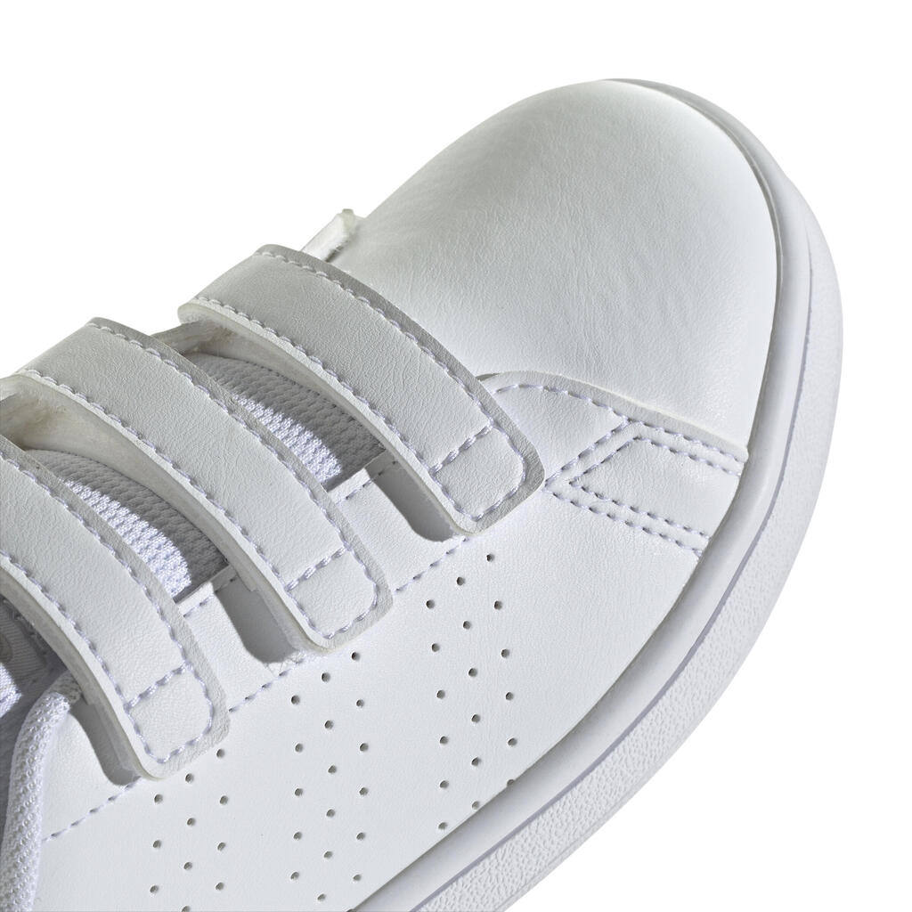Detské tenisky Adidas Advantage na suchý zips od 28 do 34 biele