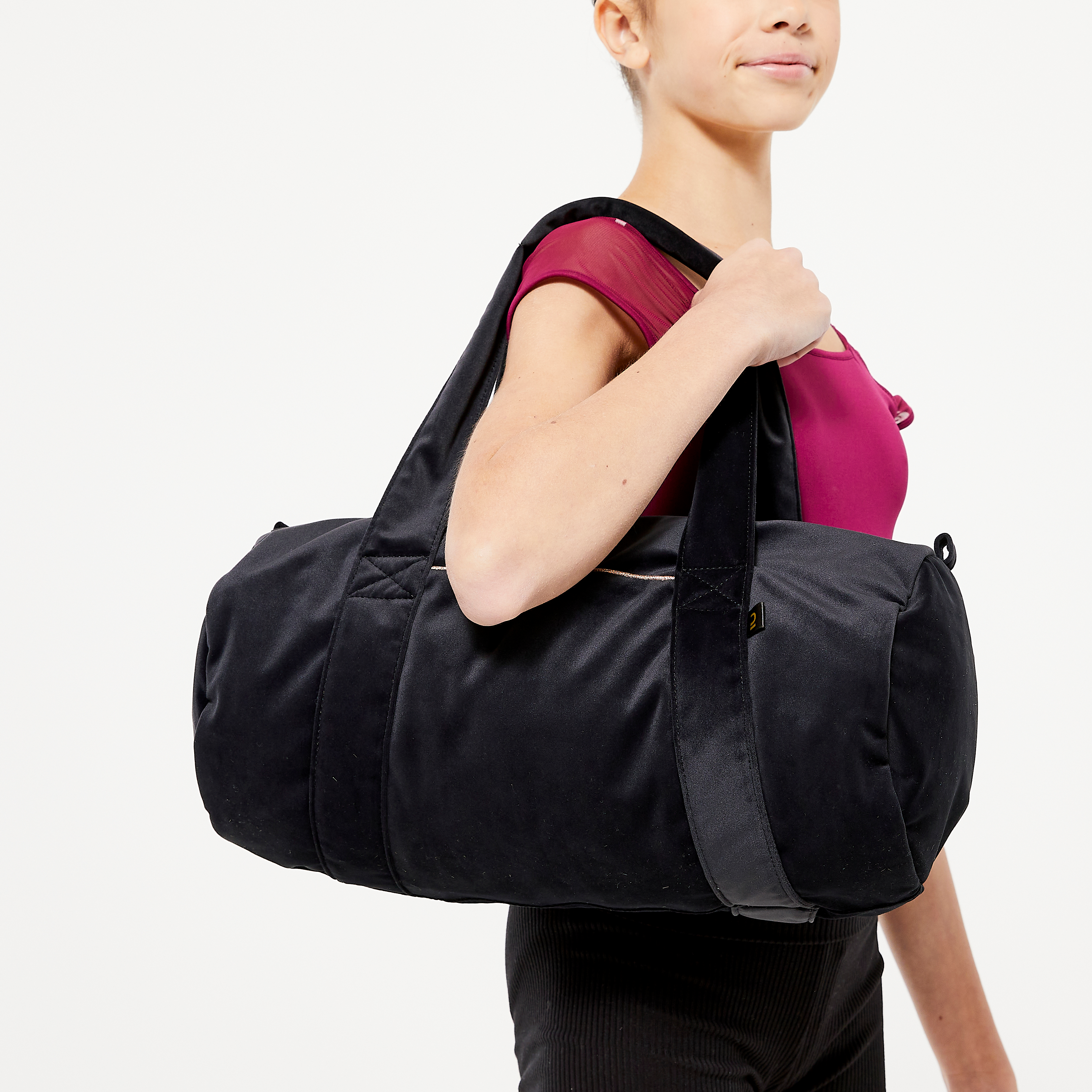 Sac de danse en velours noir 15l - fille - Gymnastique - STAREVER- Clubs - Entreprises - Collectivités - Associations