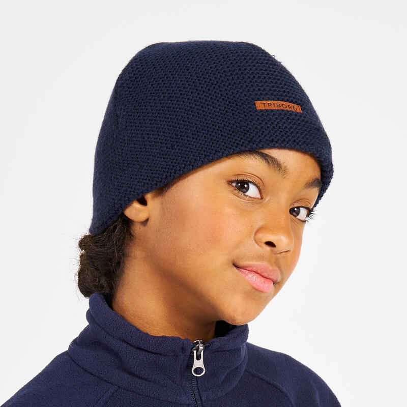 Gorro de vela quente corta-vento SAILING 100 Criança Azul escuro