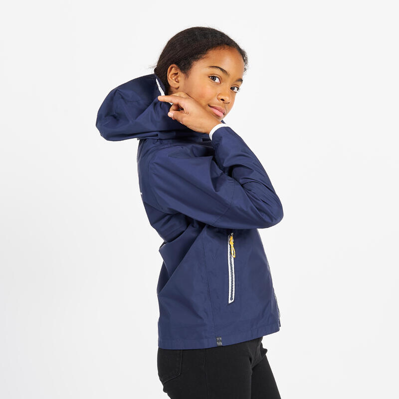 Veste imperméable de voile - veste de pluie SAILING 100 Enfant Navy