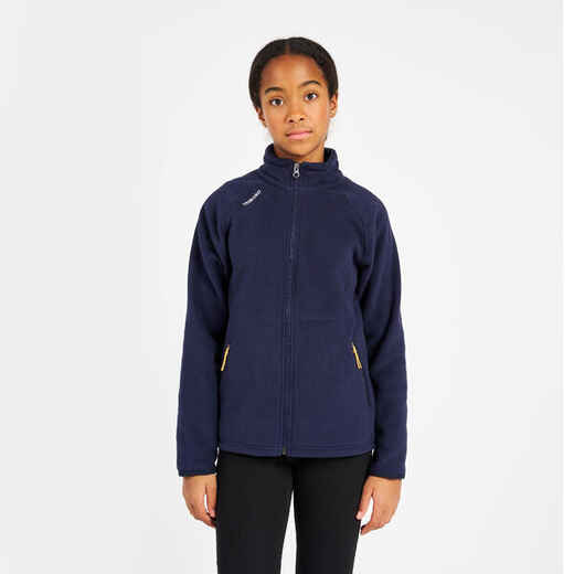 
      Kids’ warm sailing fleece jacket 100 blue black
  