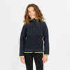 Kids’ Sailing fleece jacket, warm and reversible, 500, navy blue/neon yellow