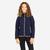 Veste polaire de voile, chaude et réversible, enfant, 500, bleu navy / jaune