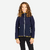 Veste polaire de voile, chaude et réversible, enfant, 500, bleu navy / jaune
