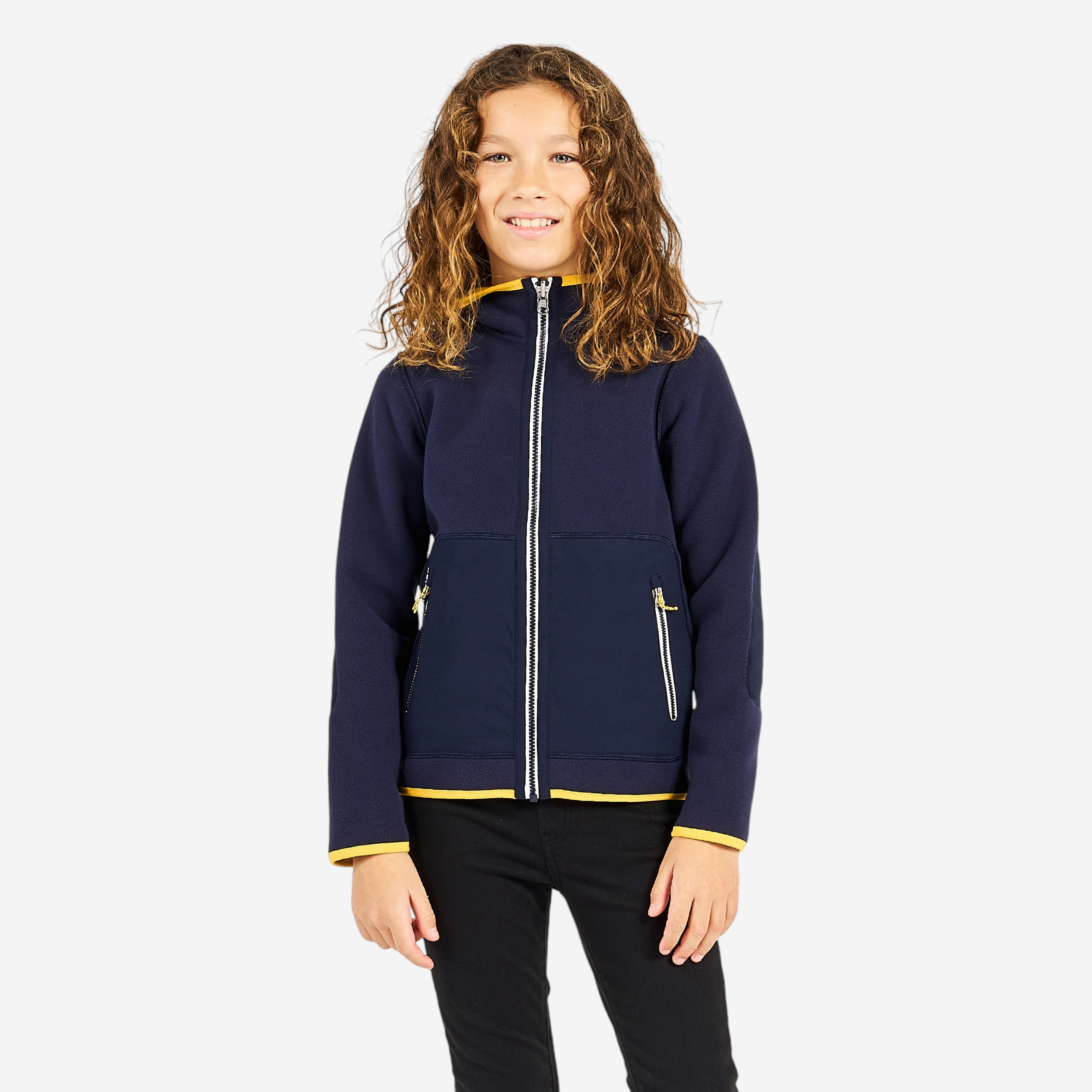 Veste Polaire Chaude ATHL DPT Pour Fille - Douillette Sport Et Loisirs Colourblocking
