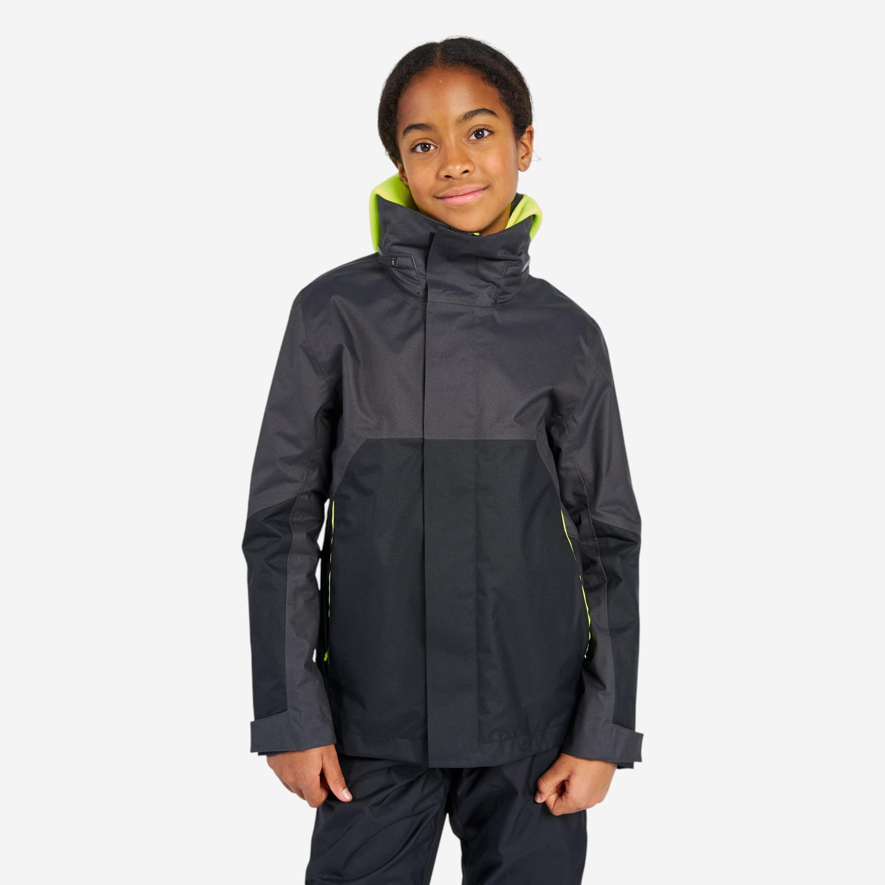 TRIBORD Water- en winddichte zeiljas voor kinderen Sailing 500 donkergrijs