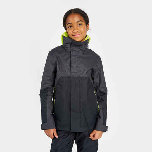 
      Regenjacke Segeljacke Kinder wasserdicht winddicht - Sailing 300 dunkelgrau
  