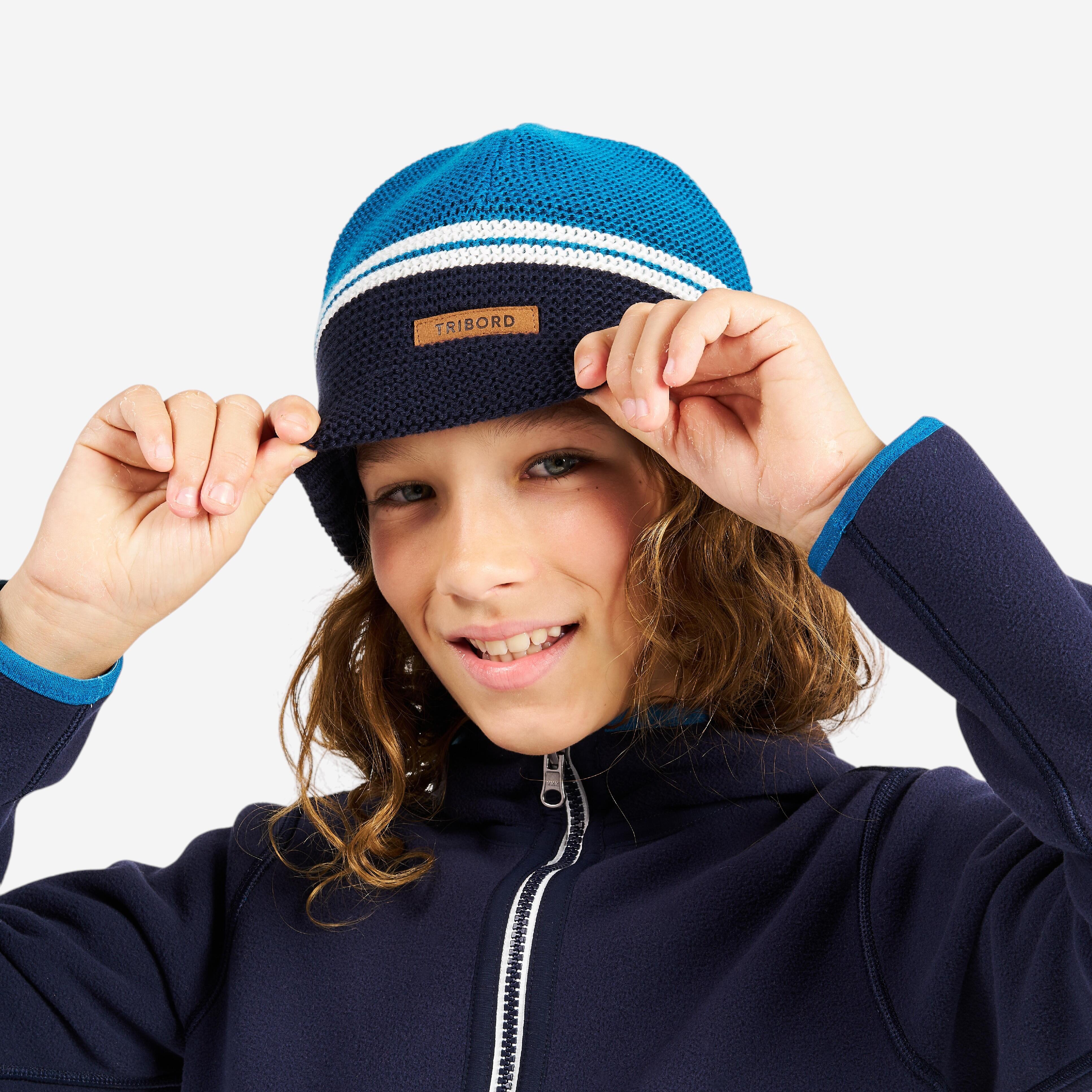 TRIBORD Segelmütze Kinder warm winddicht – 100 blau | 03608391606978 TRIBORD Segelmütze Kinder warm winddicht – 100 blau | 03608391606978