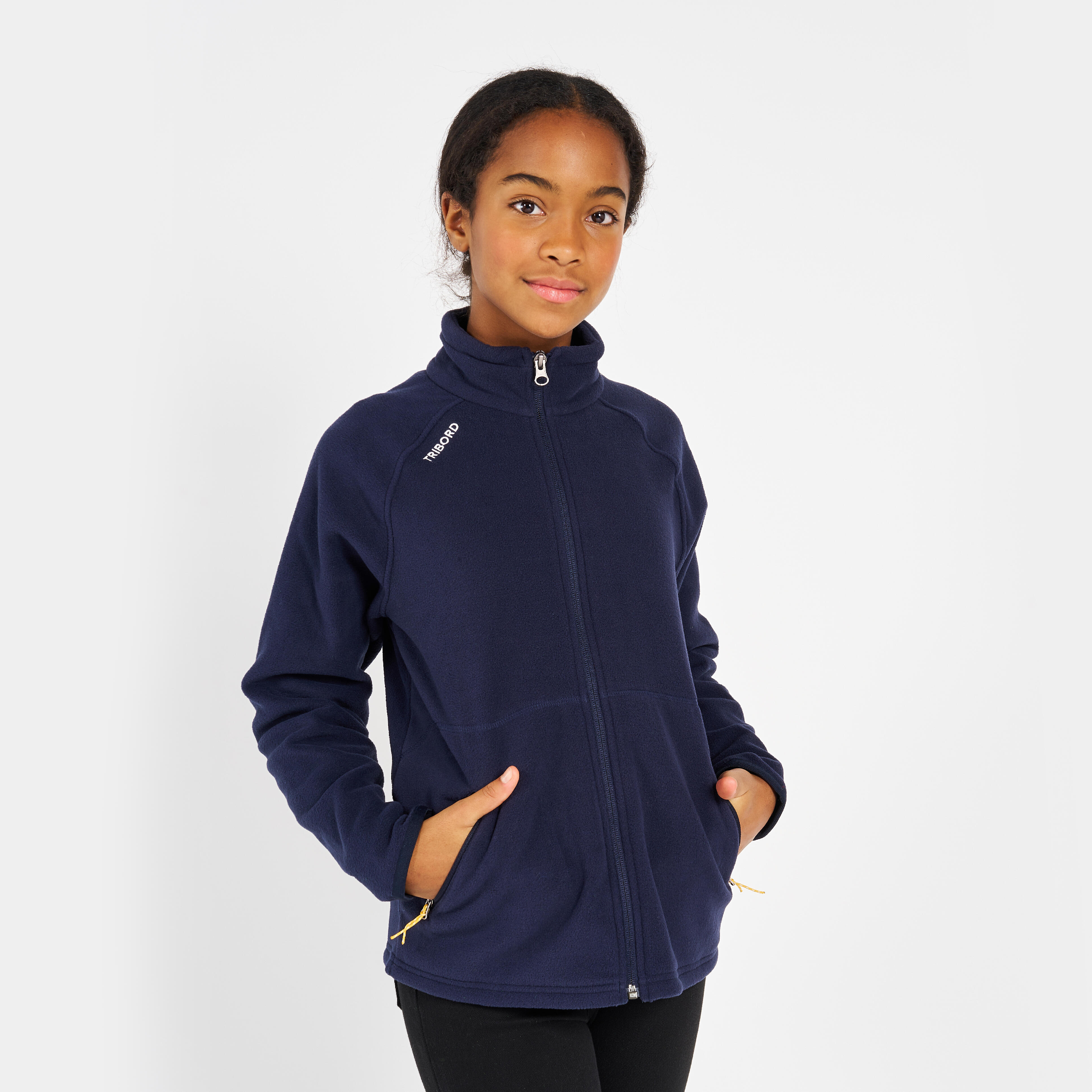 Veste polaire de voile chaude enfant 100 bleu noir Decathlon
