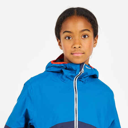 Kid's Waterproof Sailing Jacket 100 - Navy blue