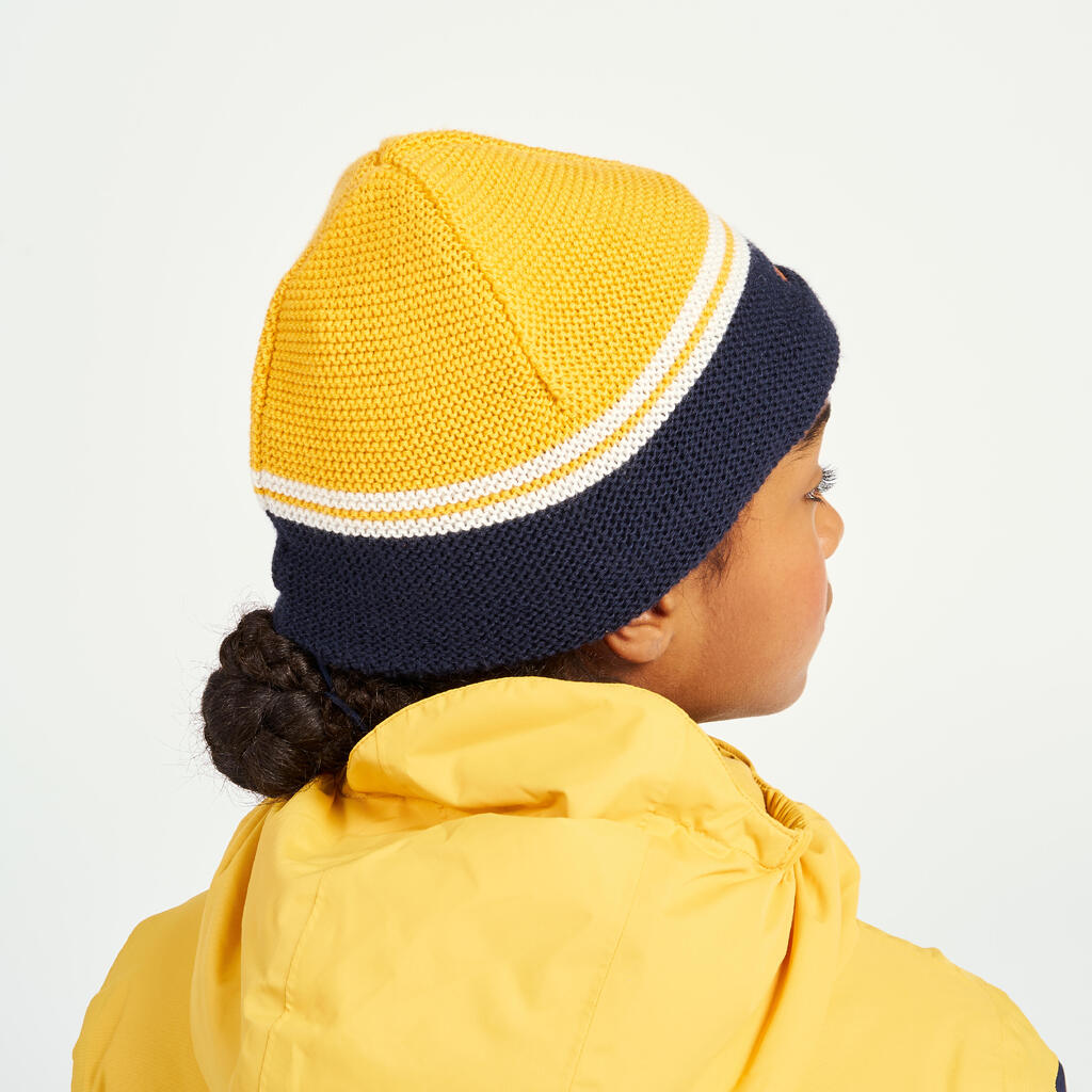 Kids sailing warm and wind-proof beanie, SAILING 100 blue