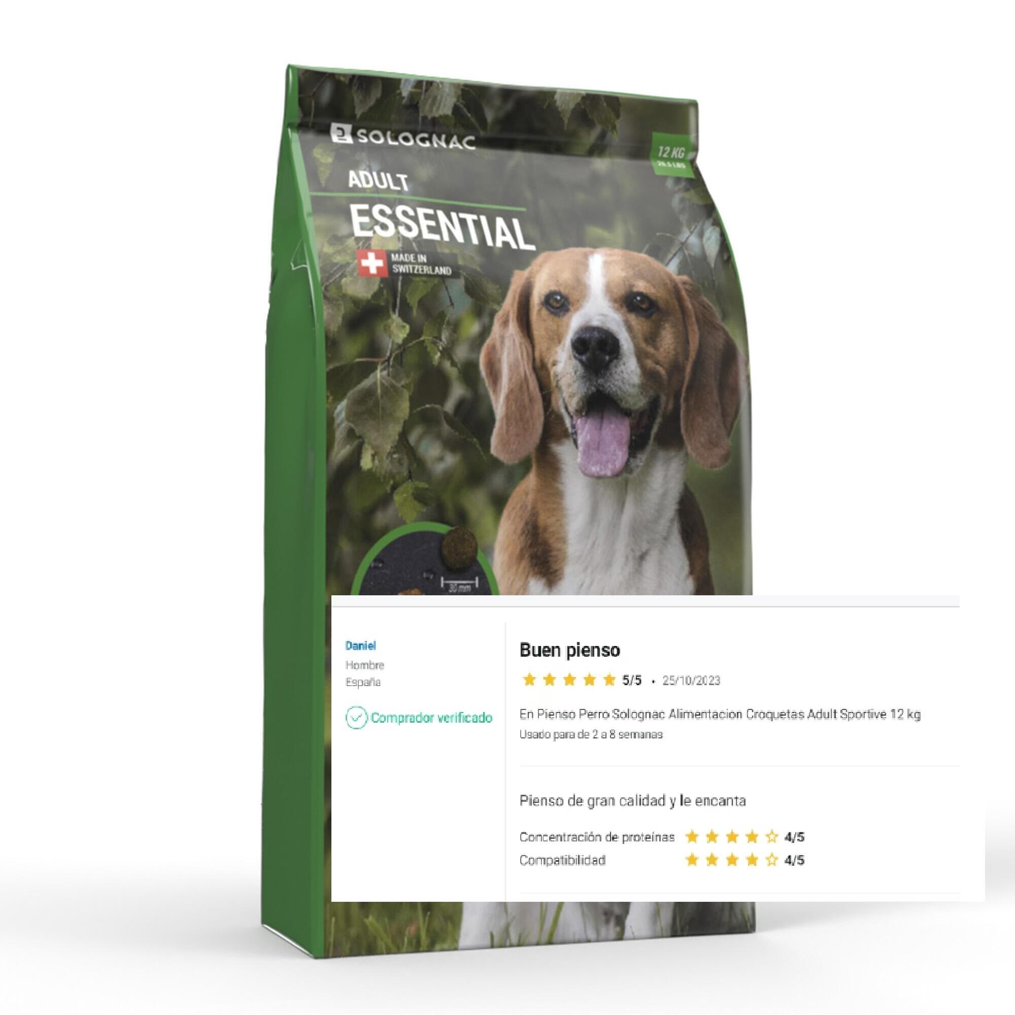 Pienso Perro Solognac Alimentacion Croquetas Perro Adult Essential 12 kg 1/6